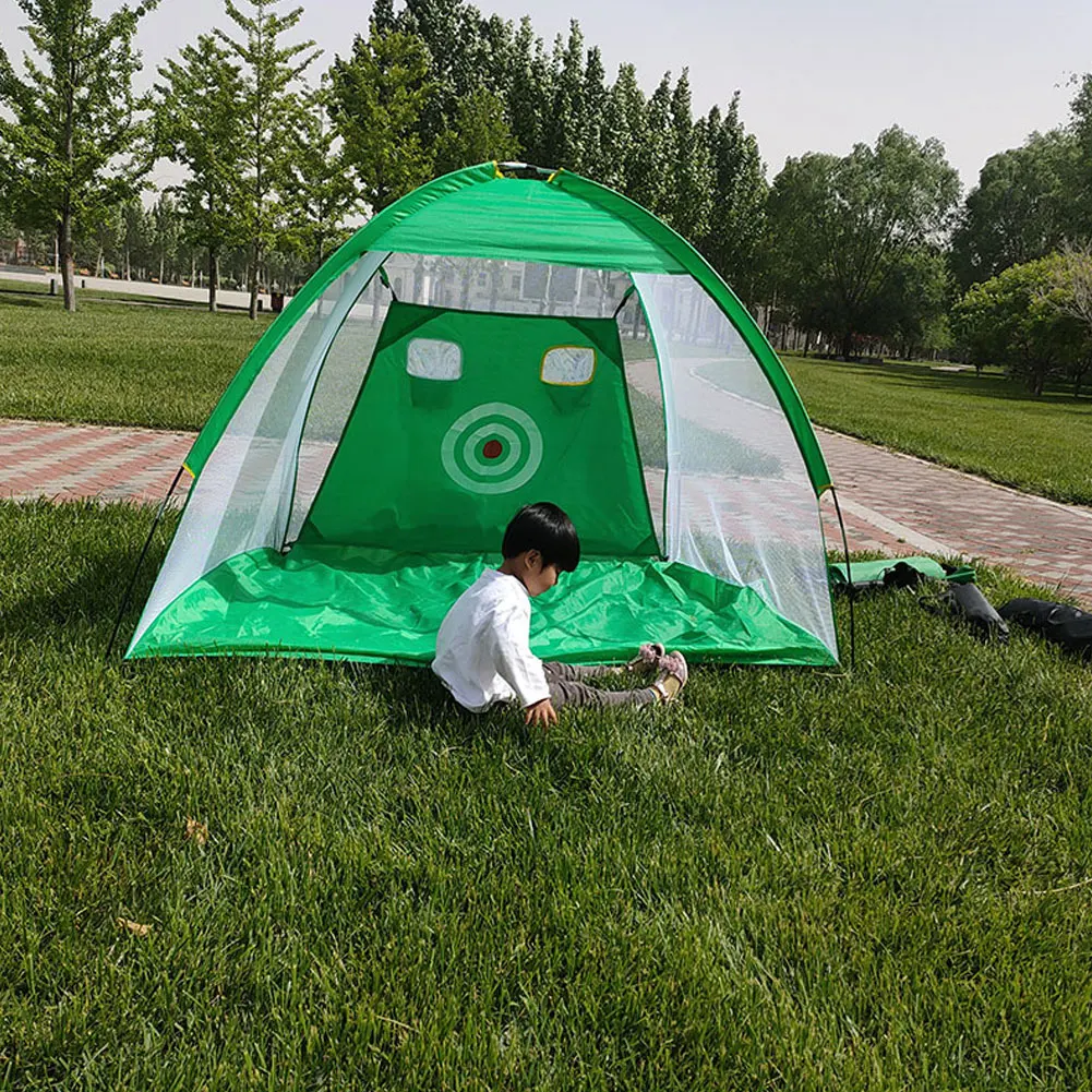 

1m/2m Golf Hitting Net with Target Portable Golf Practice Net for Backyard Driving Chipping Golf Training Equipment