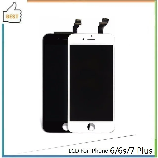OEM оригинальное качество ЖК-дисплей для iPhone 6 6s 7 Plus кодирующий преобразователь сенсорного экрана в сборе Замена Черный Белый