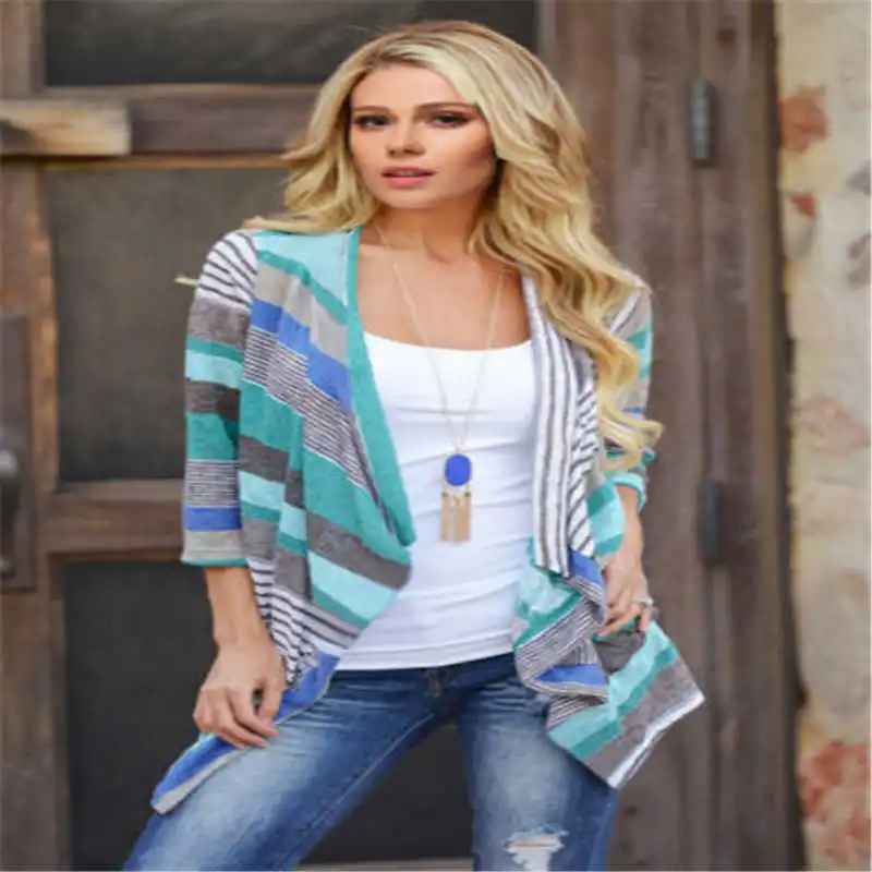 

Women Sweater Hot Outwear Loose Sleeve Long Knitted Jacket Cardigan Sweater Coat Size S-XL