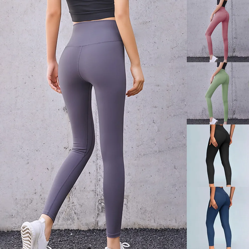 

2021 Sport Leggings Women Tights Fitness Running Yoga Pants High Waist Workout Fitness Running Pants Gym Clothing Girl leggins