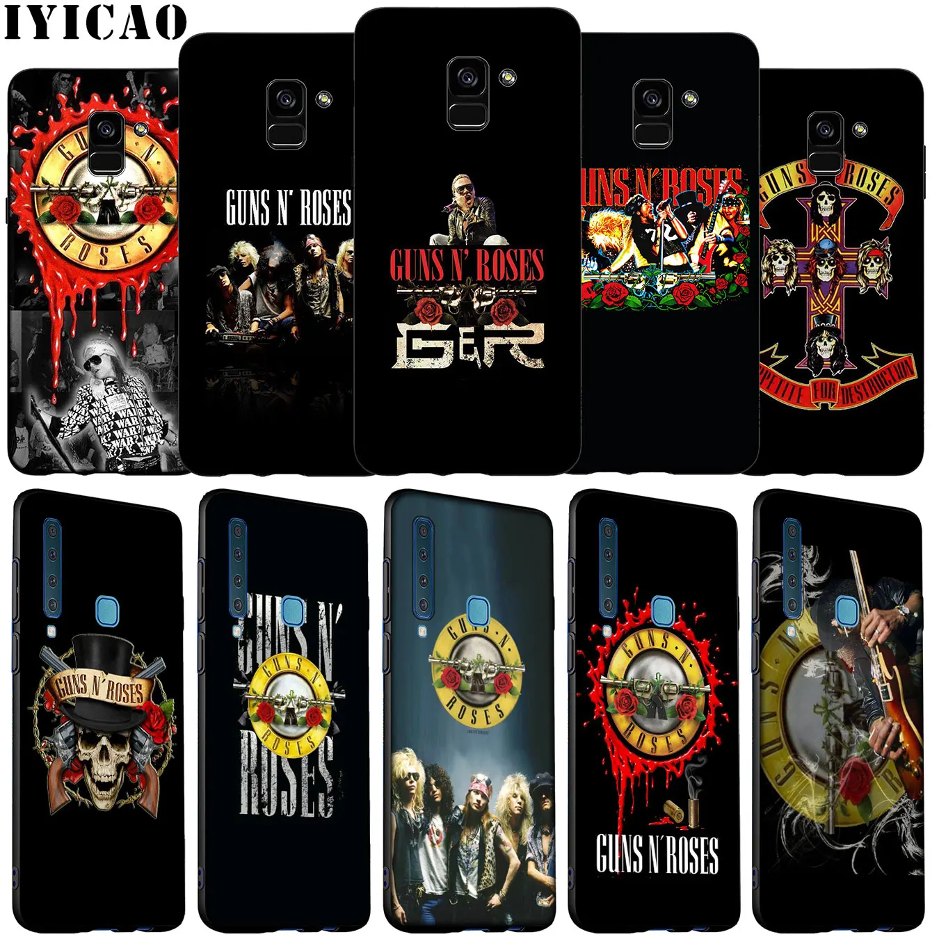 guns n roses Guns N' Roses Phone Case for Samsung Galaxy A51 A71 A81 A91 A41 A21 A11 A01 A2 Core J8 J7 J6 J4 Plus Prime 2018 |