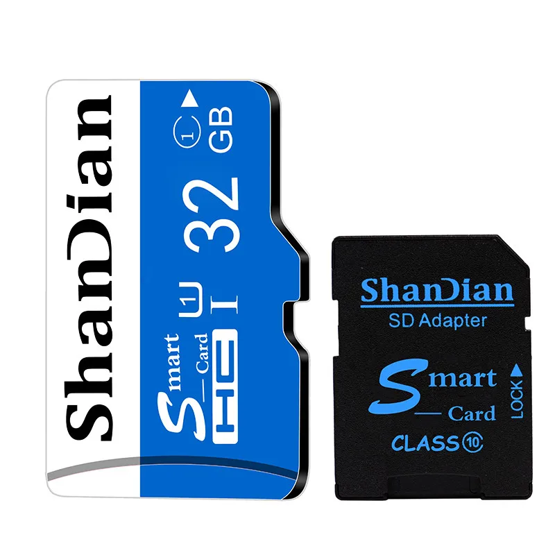 32GB class 10 SHANDIAN Smastsd карта памяти 128 Гб 64 ГБ 32 ГБ 16 ГБ Smast SD карта класс 10 TF карта 8 Гб класс 6 реальная емкость Smastsd - Емкость: 32GB class 10