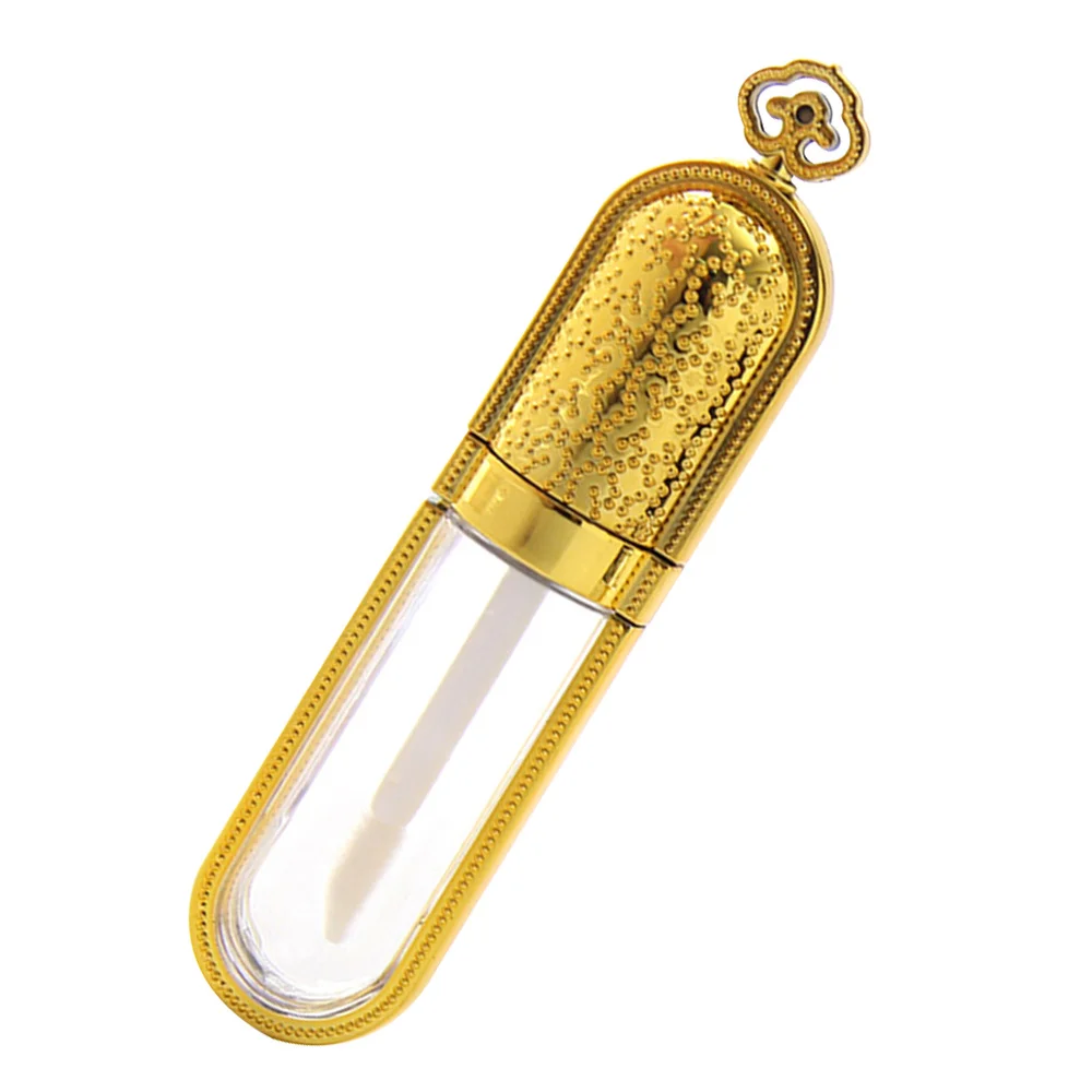 

10pcs Lip Gloss Bottles Empty Lip Gloss Tube Lip Bottles Empty Lip Gloss Containers for Daily Use (Golden, 5ml)
