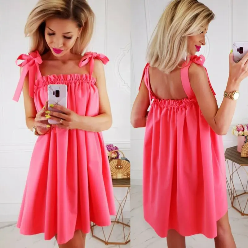 Великобритания Платье оверсайз женское платье летнее Бохо Короткое мини леди