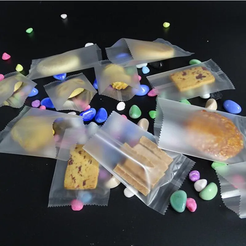 

LBSISI Life 50pcs/Lot Frosted Bigger Thicker Cookie Candy Hot Seal Bags Handmade Snacks Nut Nougat Small Cranberry Packing