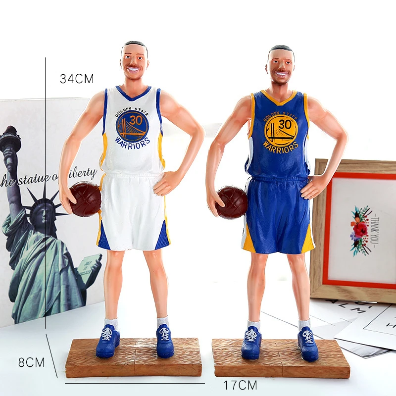 

Height 34cm Basketball Sportsman Figurines Super Star Resin Miniatures Figurine Toys for Kids Birthday Best Gifts Cartoon Crafts
