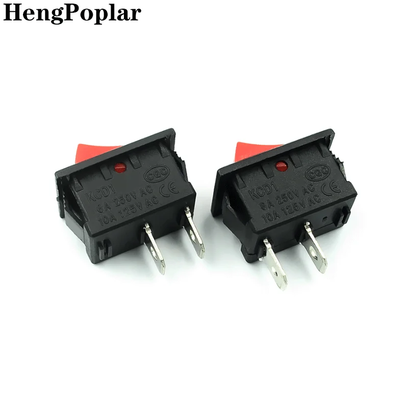

10Pcs Rocker switch KCD1-11-2P Boat switch Switch button switch