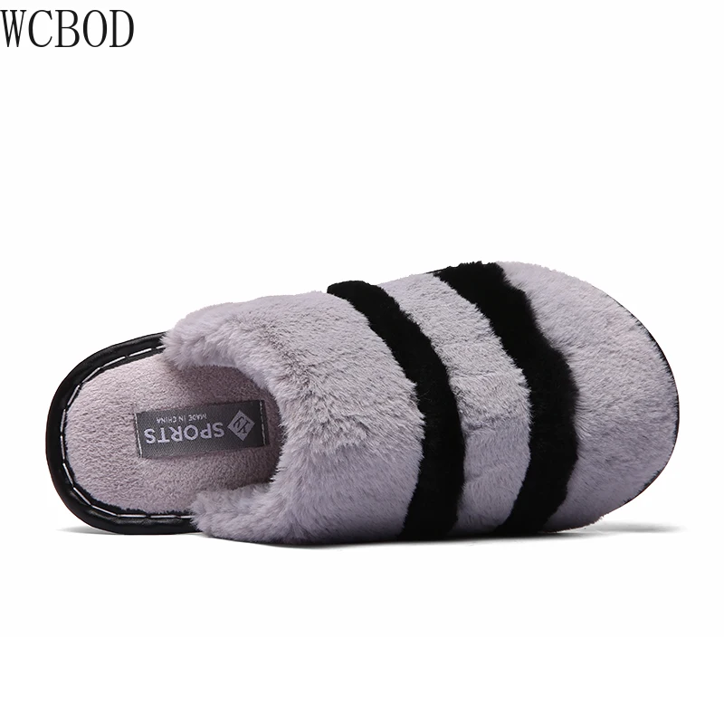 

WCBOD Men's Slippers Indoor Winter Warm Home Slippers Men's Couples Shoes Large Size Slippers 2020 Women Cotton-padded Shoes