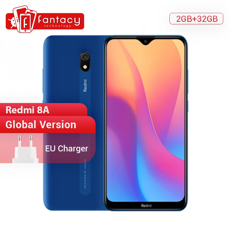 Xiaomi Redmi 8A 8 A с глобальной версией 2 Гб 32 ГБ 6 22 дюйма Восьмиядерный мобильный