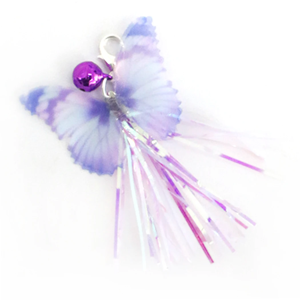 Прекрасный 5 шт. палочки для кошек Игрушка замена ленты собак и котов бабочка