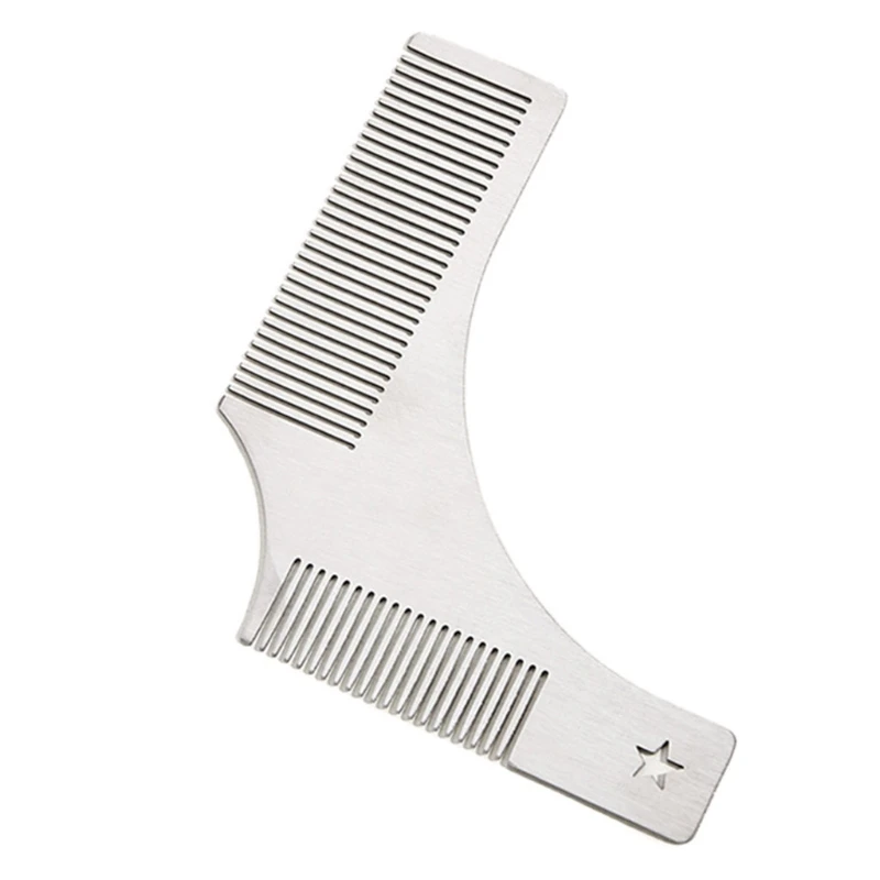 

Мужская Расческа для бороды и инструмент для придания формы и укладки со встроенными вставками для идеальной линии и окантовки
