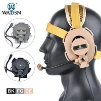 wadsn bowman evo ii tactical headset military radio communication helmet softair ar15 accessories walkie talkie u94 ptt kenwood