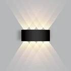 Светодиодная настенная лампа, наружный водонепроницаемый светильник для сада, алюминиевые фонари для спальни, гостиной, лестницы, блески, IP65