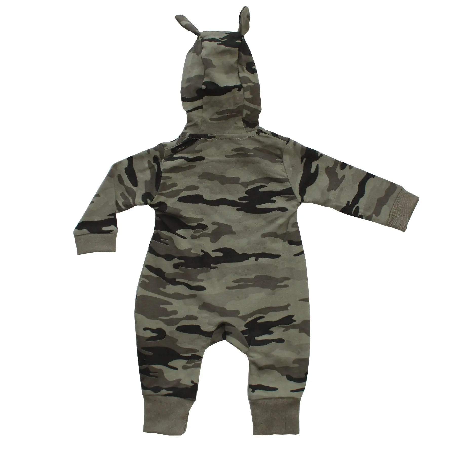

Crested Khaki Camouflage Baby Jumpsuit