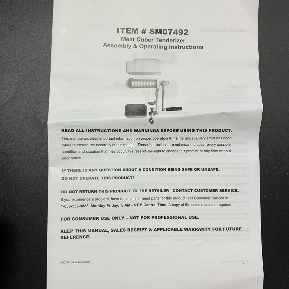 

Metal Effort Meat Tenderizer Steak Pork Chop Fast Loose Needle Steak Pork Chop Tender Meat Machine Kitchen Helper Tool