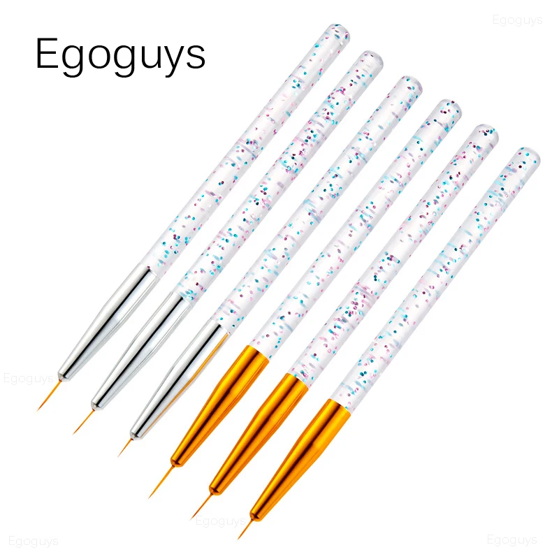 

Thin Nail Brush Polish UV Gel Extension Builder French Lines Stripes Painting Pen Flower Pattern Drawing Liner Manicure DIY Tool