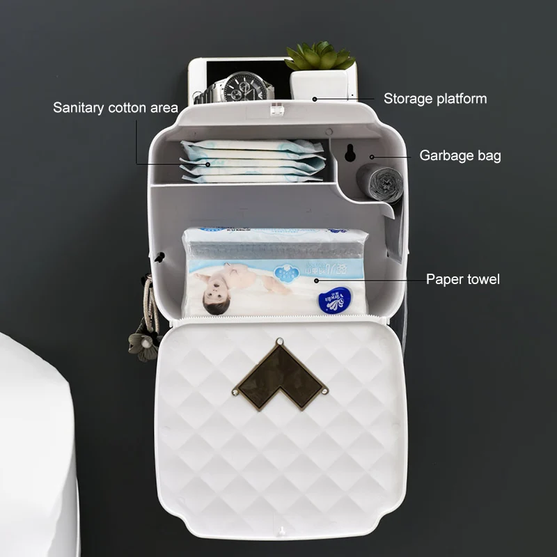 Портативный держатель для туалетной бумаги GUNOT настенный диспенсер ванной