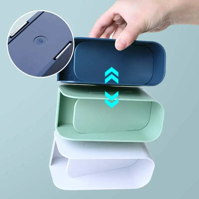 Многофункциональный двухслойный магнитный держатель для ручек креативный Настольный ящик хранения из АБС