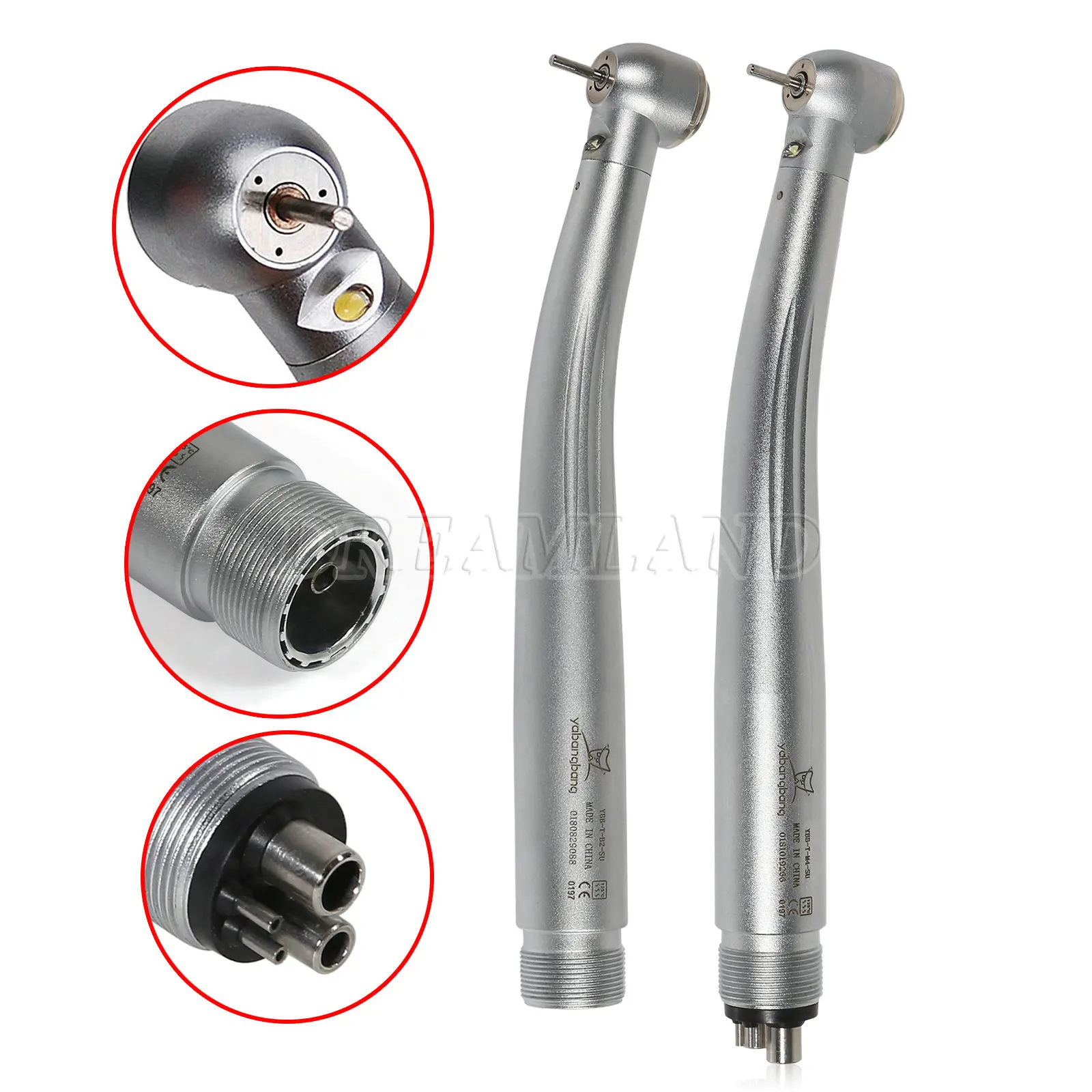 

10Pcs Dental LED Turbine Self-Power E-generator Fiber Optic 2/4 Hole High Speed Handpiece/ YBT Cartridge Rotor Fit KAVO NSK