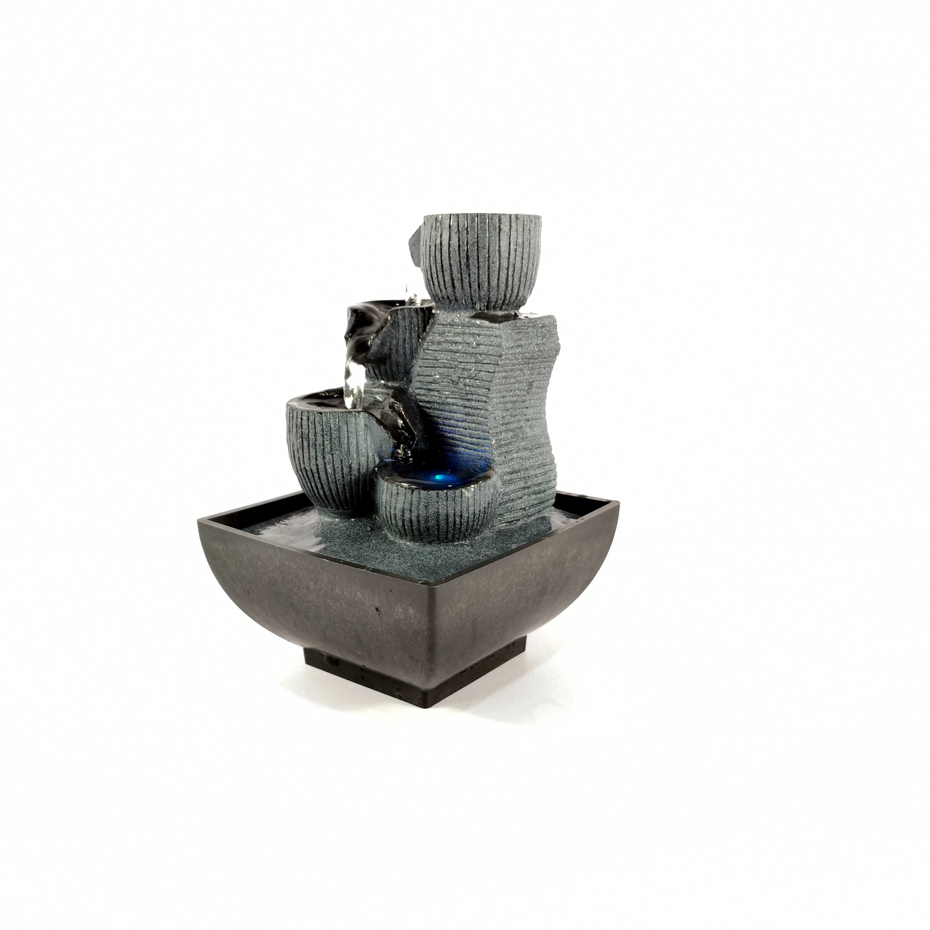 Настольные фонтаны со светодиодной подсветкой фэн-шуй на удачу украшения для