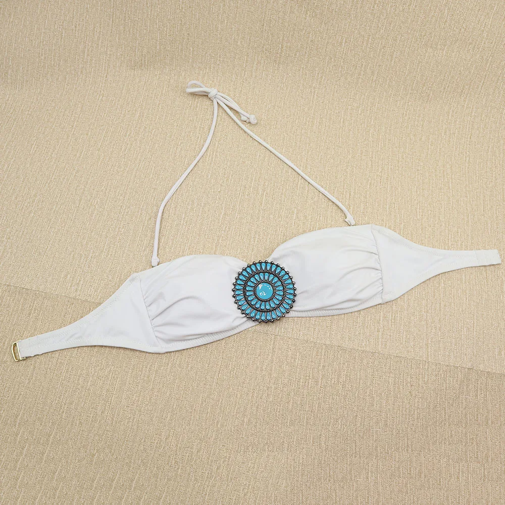 Женское бикини с черными кристаллами и стразами сексуальные купальники