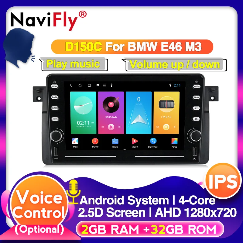 Автомобильный мультимедийный плеер NaviFly Android RDS радио для BMW E46 M3 Rover 75 Coupe