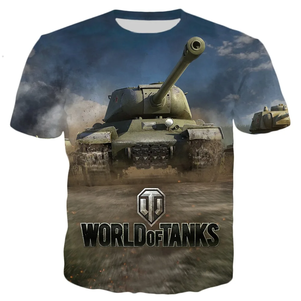 

PLstar Cosmos 2020 summer New Fashion Mens t-shirt Games World Of Tanks patterns 3D Print Men Women Casual Cool t shirt tops