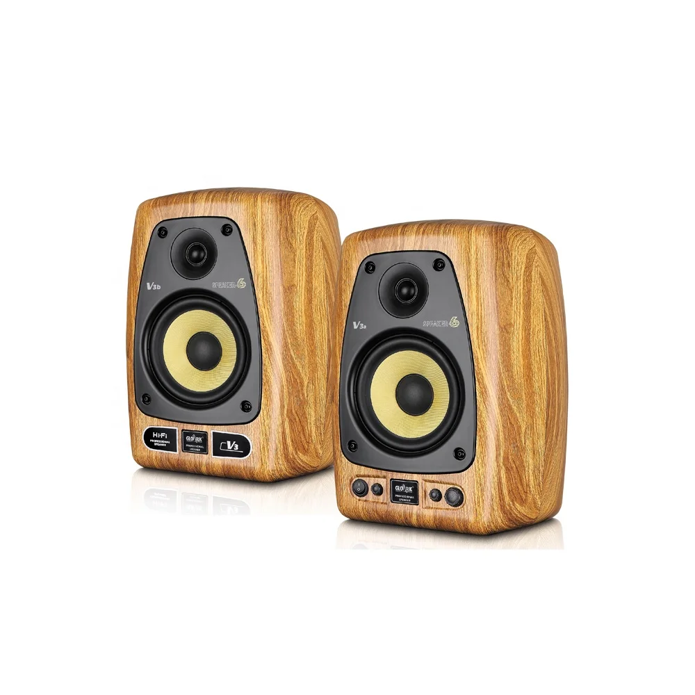 

Home indoor active studio wireless blue tooth multimedia speakers 2.0 powered bookshelf hifi speaker