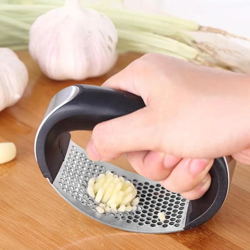 

Hot Sell Kitchen Gadgets Stainless Steel Manual Garlic Masher Kitchen Press Squeezer Ginger Garlic Slicer Kitchen Accessories