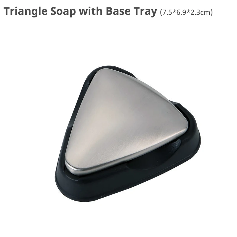 Triangle 304 Нержавеющая сталь Мыло, портативное волшебное мыло, Кухня Бар устранение запахов удалитель(овальный - Цвет: Triangle