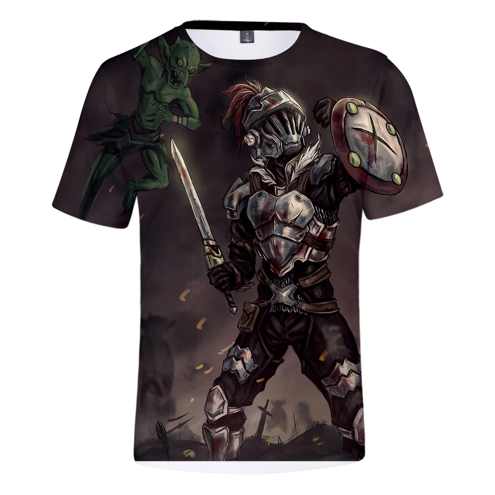 TJ Gar Мужская футболка 2019 3D Goblin Slayer Мужская/Женская летняя Harajuku толстовки горячие