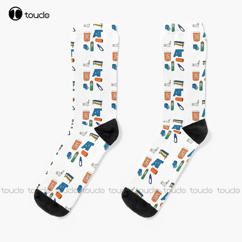 

Athletic Training Variety Pack Socks Mens Black Crew Socks Christmas New Year Gift 360° Digital Print Personalized Custom
