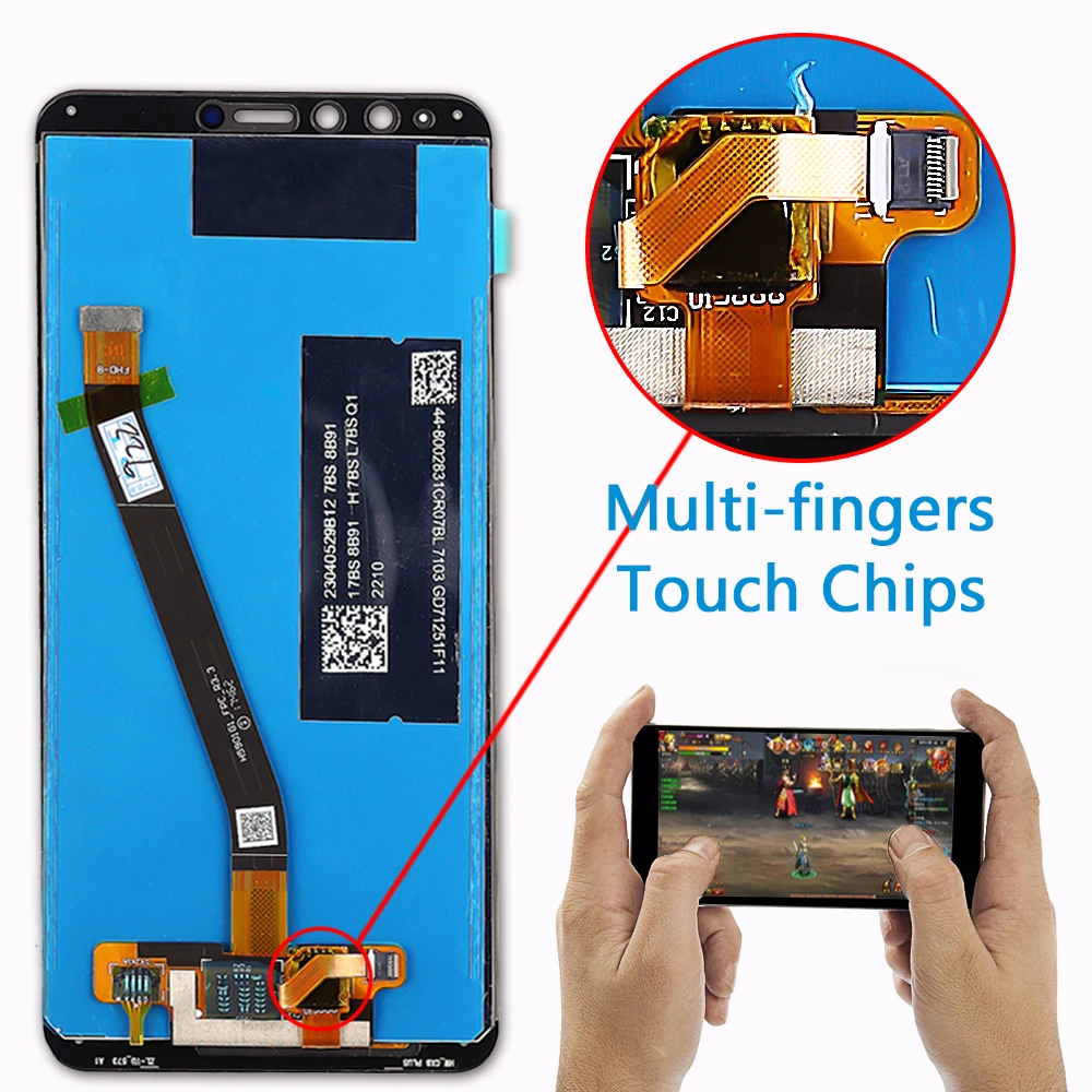 ЖК-дисплей Vancca 5 93 дюйма для Huawei Y9 2018 Enjoy 8 Plus сенсорный экран дигитайзер в сборе FLAL22