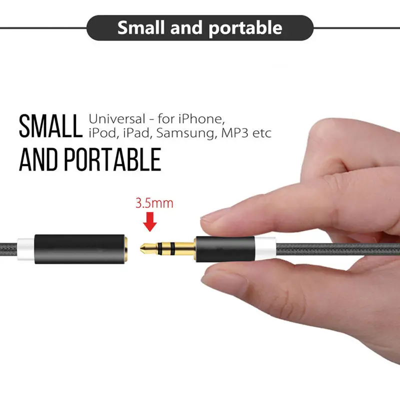 PHOMAX 3 5 мм разъем аудио кабель акустическая линия Aux Шнур для iPhone 6 samsung galaxy s8