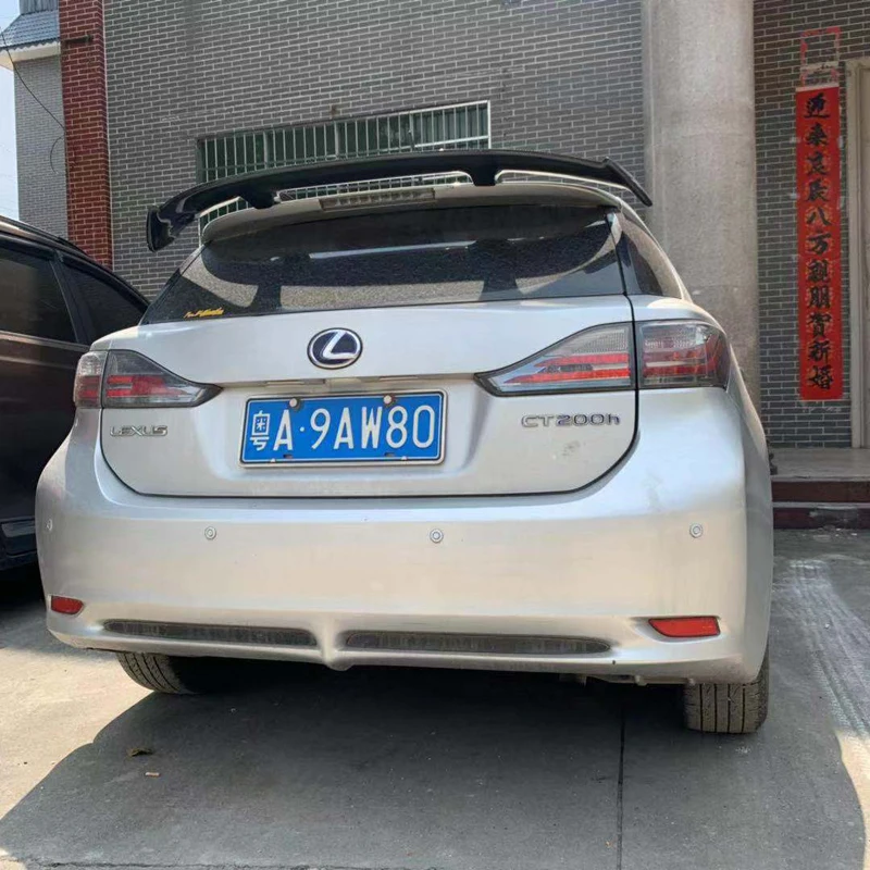 Для Lexus CT200H 2012 2013 украшение автомобиля углеродного волокна задний спойлер на багажник