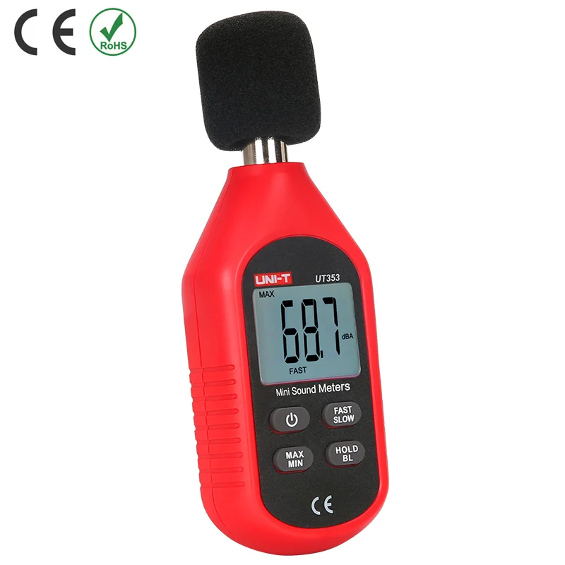 Цифровой измеритель уровня шума и звука UNI T UT353 Noisemeter Decibel Tester|tester meter|tester digitaltester