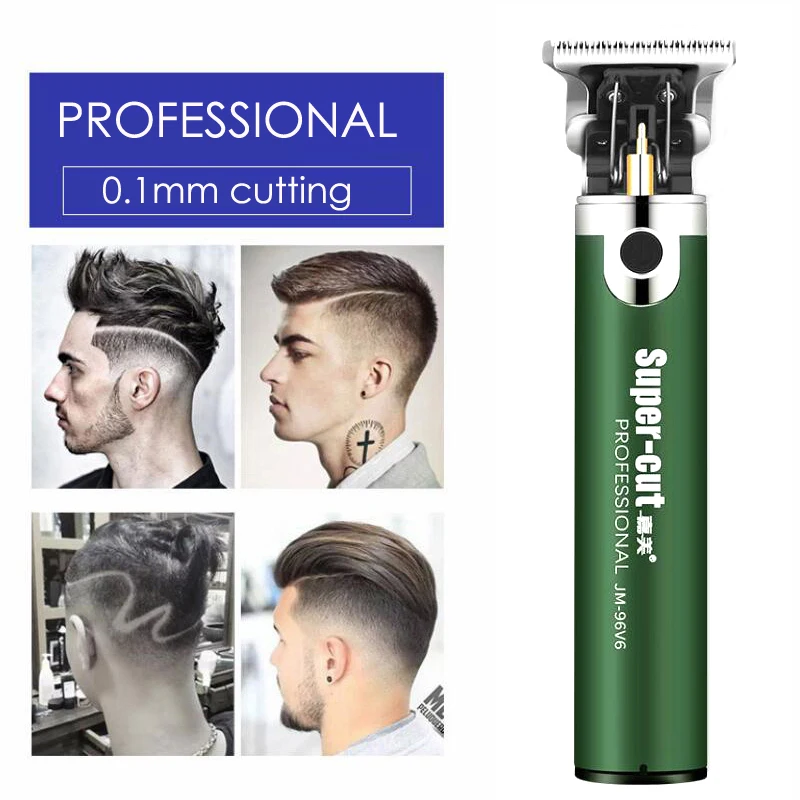 Закрытый режущий цифровой триммер для волос перезаряжаемая электрическая