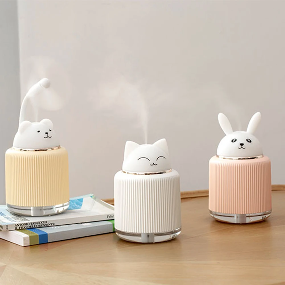 

3in1 Portable Humidifier USB Night Light Mini Cute Pet Cartoon Office Home Air Purifier LED Desk Lamp Aroma Diffuser dropship#22