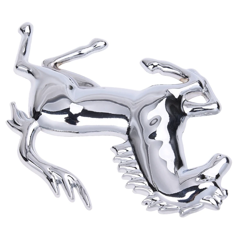 

Silver Horse Sticker & 1 Pcs 3D Angel Fairy Wings Car Emblem Badge Decal