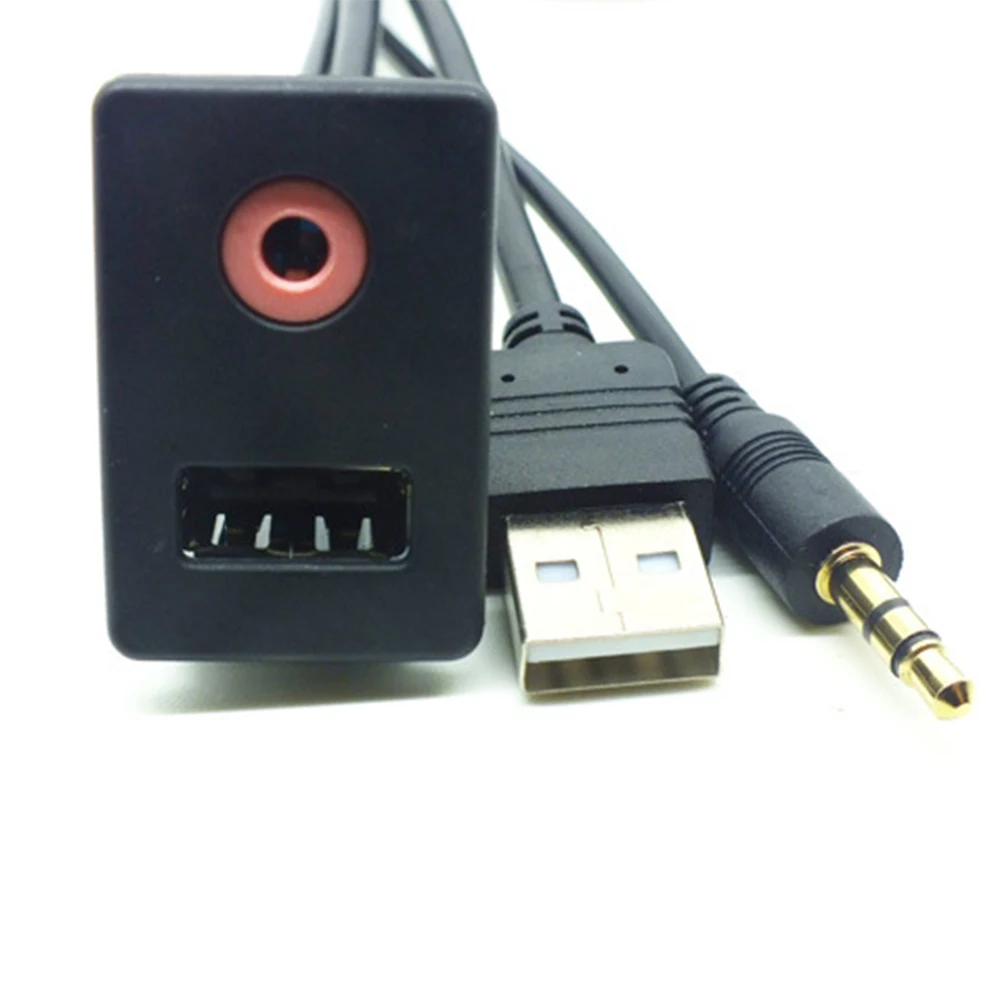 Автозапчасти USB AUX аудио модификация передачи данных Аксессуары панель Вход