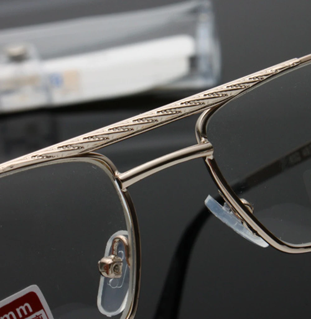 Очки для чтения унисекс ультралегкие с двойной перемычкой оправой из сплава