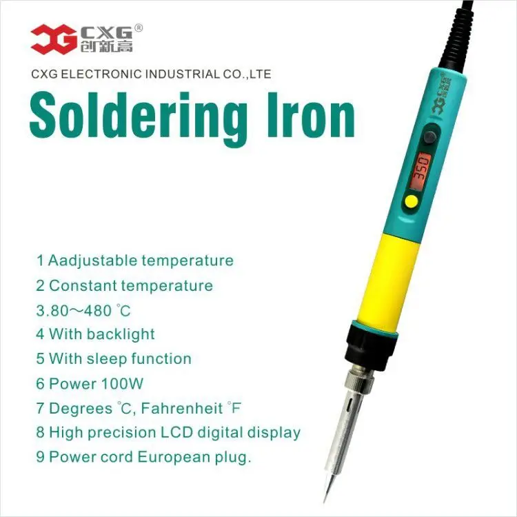 Электрический паяльник CXG 936d + с ЖК дисплеем и подсветкой 10 шт.|Электрические