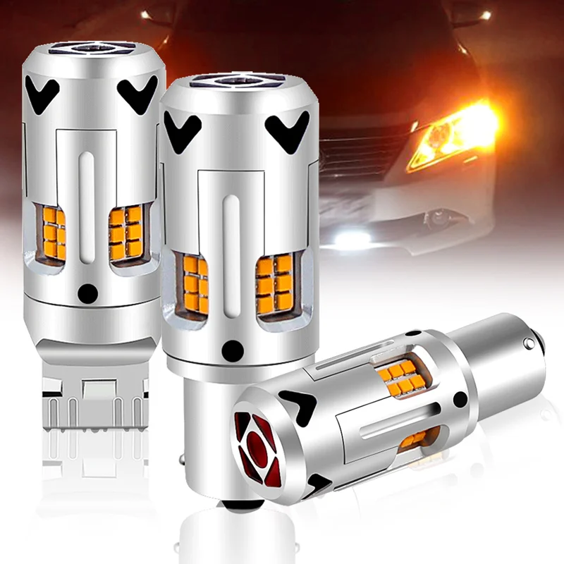 

2pcs Canbus LED Turn Signal Light Blub Lamp PY21W 7507 BAU15S No Error For Volvo C30 C70 S40 S60 S80 V40 V50 V70 XC70