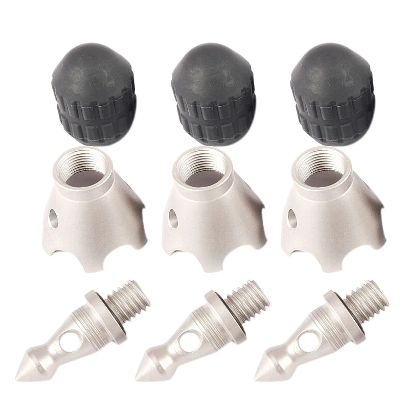 9 шт. нержавеющий штатив монопод Спайк с шайбами совместимый для UNC3/8 дюймов винт