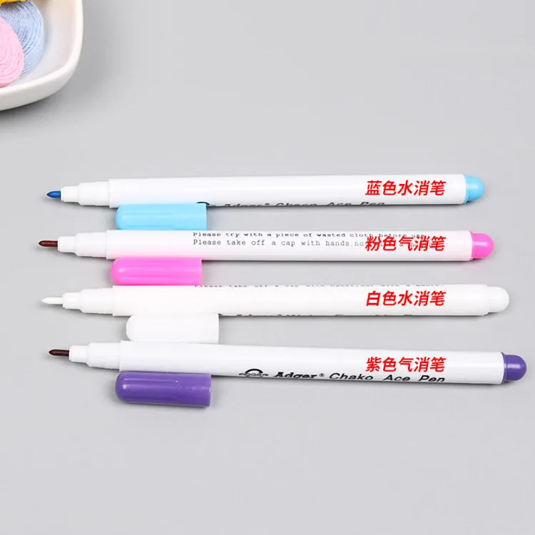 Японская газовая ручка Adger фейдер Водорастворимая Ручка белая фиолетовая