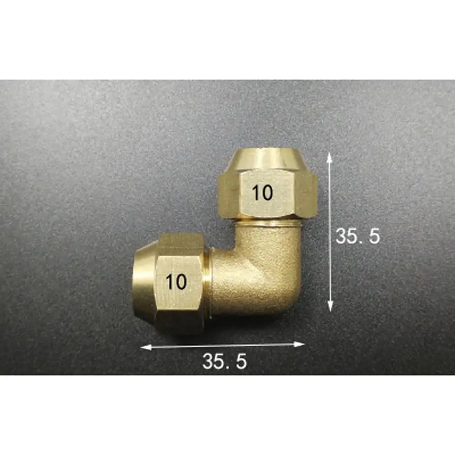 Латунный фитинг для труб с углом 90 градусов расклешенная труба внешним диаметром