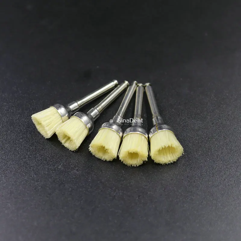 100 шт. щётки с зубной щетиной для профилактики зубов | Бормашины и щетки