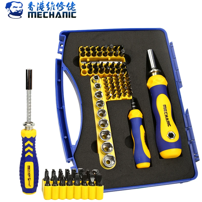 Ремонтный работник мобильного телефона имеет отвертку часы ноутбук группа