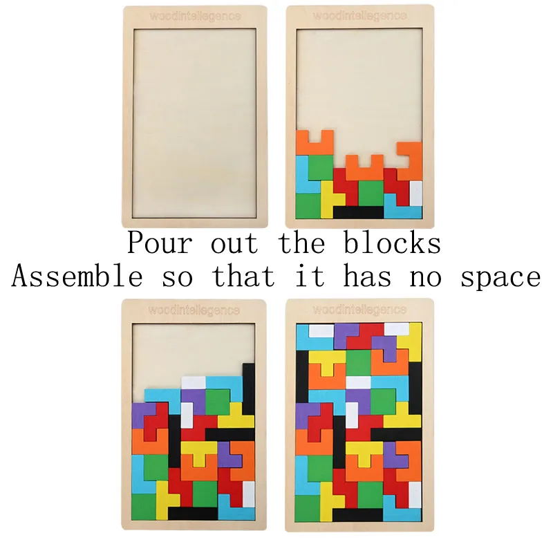 Деревянная игрушка пазл красочные 3D математические игрушки игра для детей