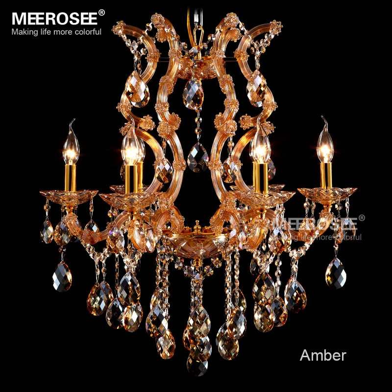 Современный Янтарный хрустальный светильник люстры с кристаллом K9 в стиле Марии